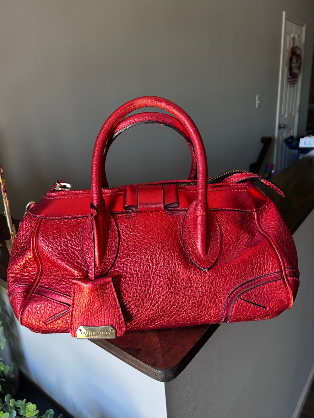 Burberry Prorsum Limited Edition "The Blaze" Boston Satchel